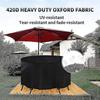 Garden Furniture Cover, Round Garden Furniture Cover, Waterproof, Windproof Gift  185X110cm