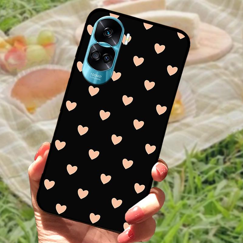 Чехол для Honor 90 Lite Honor90 Pro Силиконовый Расписной Мягкий Черный Чехол для Телефона Huawei Honor 90 Pro Оболочка 90Lite 5G Funda Coque