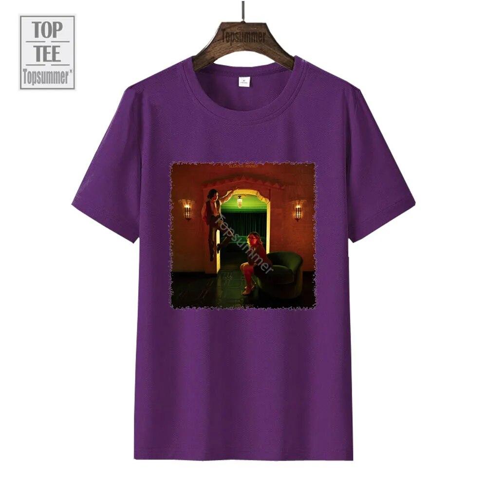 Футболка Little Rope Album, футболка Sleater-Kinney Tour, унисекс, летняя уличная одежда, футболки с графическим принтом, женские хлопковые топы