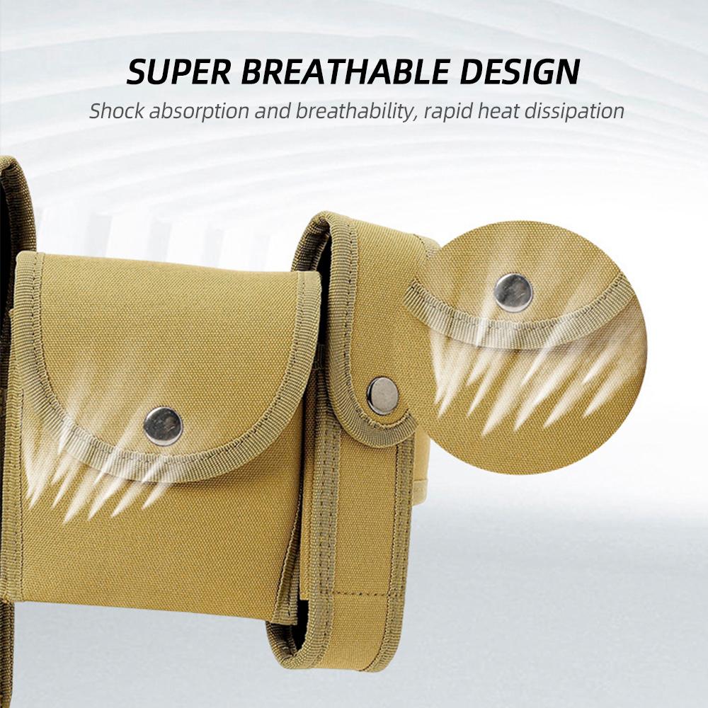 Регулируемый сверхмощный 6 в 1 быстросъемный ремень для правоохранительных органов с сумкой для полиции