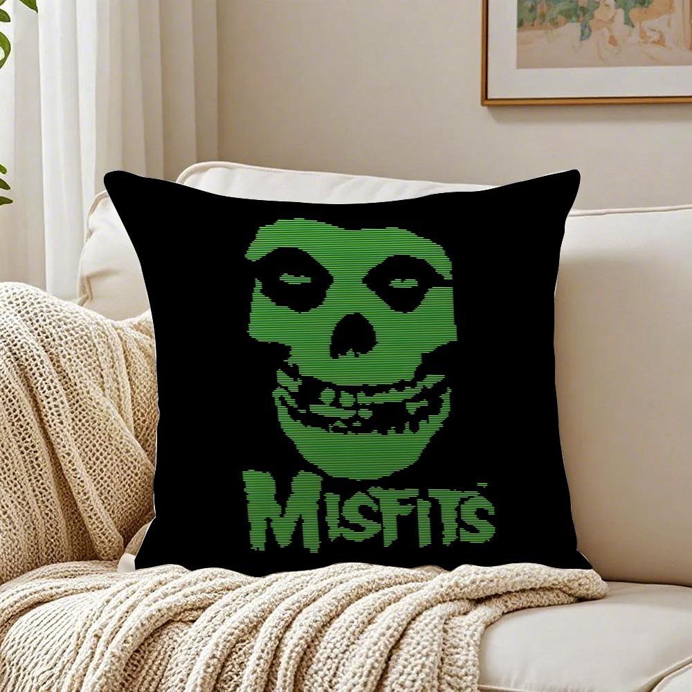 band punk TThe MMisfits Cushion Cover Pillowcase Antidustmite living Room Sofa Decor Cushion Room
