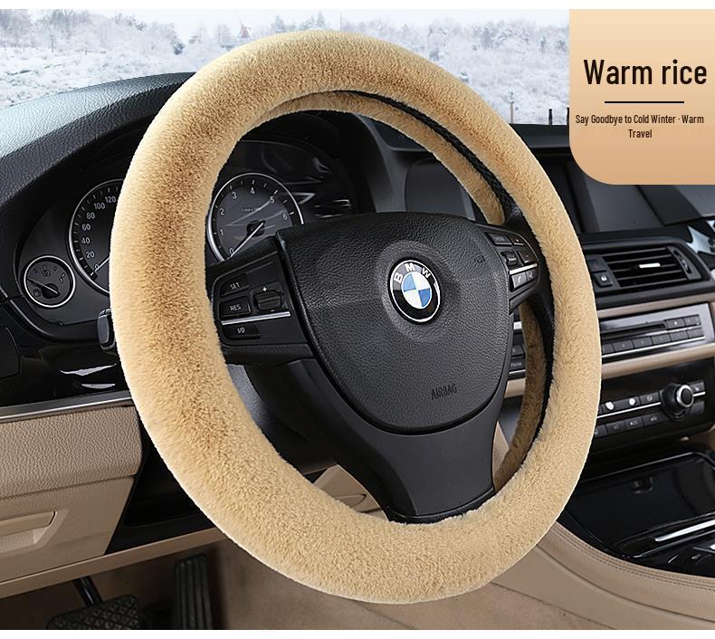 Zeekr L7 Winter Plush Heated Steering Wheel Cover - Cute, Cozy, and Suitable for Autumn and Winter