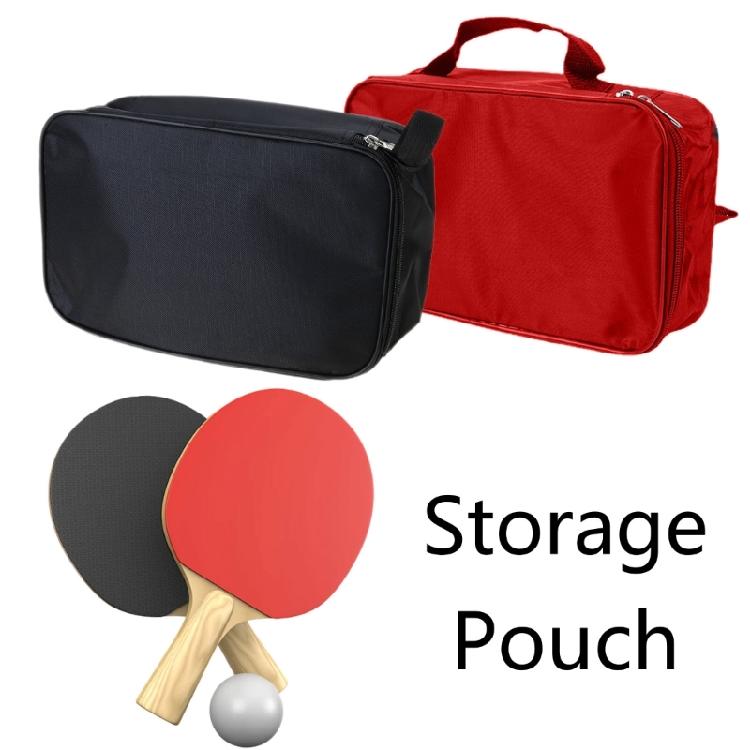 Table Tennis Racket Net Rack Bag Pingpong Paddle Container With Handle Large Capacity Table Tennis Paddle Cover Bag
