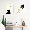 Picasso Cat and Chick Paintings, Set of 2, Art Panel, Cat Catching a Bird, Art Panel, Art Frame, Modern Poster, Decorative Painting, Canvas, Decorativ