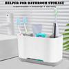 Multi-functional Toothpaste Holder Plastic Bathroom Storage Organizer Toothbrush Holders  Home