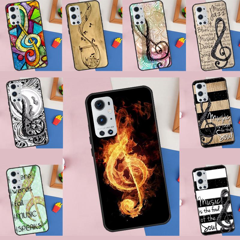 Music Note Musical Treble Clef Funda For OnePlus 8T 10T 13 13R 12 12R 11 10 Pro OnePlus Nord 4 CE 2 3 Lite N30 N20 N10 Case