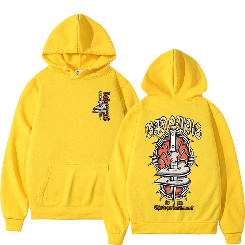 Bad Omens Группа Любовь Убийца Толстовка A из тура Бетонные джунгли Толстовка Мужская одежда Хип-хоп Оверсайз Пуловер С капюшоном
