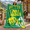 Club Leon Custom Name Flannel Blanket Personalized Soft Warm Plush Throw Blanket Customized Gift for Family Friends