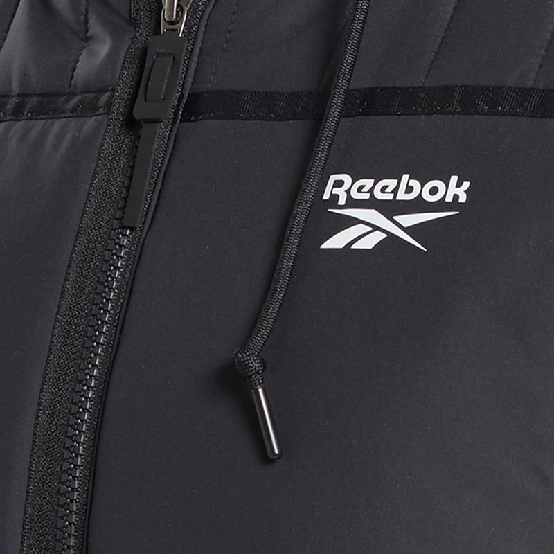 Reebok Hooded Zipper Running Sports Cotton Jacket Women Jackets Black FT0652