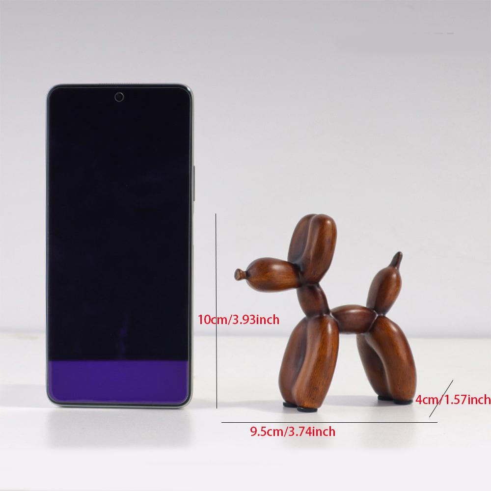 Скандинавская смола Собака-шарик Абстрактное украшение Креативная скульптура Статуэтка для кабинета Аксессуары для домашнего офиса Праздничное украшение