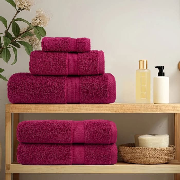 VidaXL Superior Quality Guest Towels 2 Pcs, Bath Sheets, Hand Towels, Face Towel Bathroom, 137206