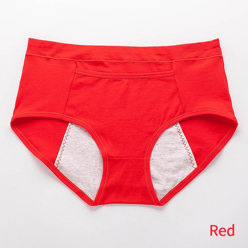 Mid Waist Pocket Physiological Panties Widened Side Leakage Prevention Women Panty Three Layers of Anti-leakage Lady Underwear Briefs