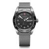 VICTORINOX SWISS ARMY Analog Quartz Black Mesh Stainless Steel Case Interchangeable Brand Name Black 242043 Men's Watch, Waterproof, Movement, Dial,