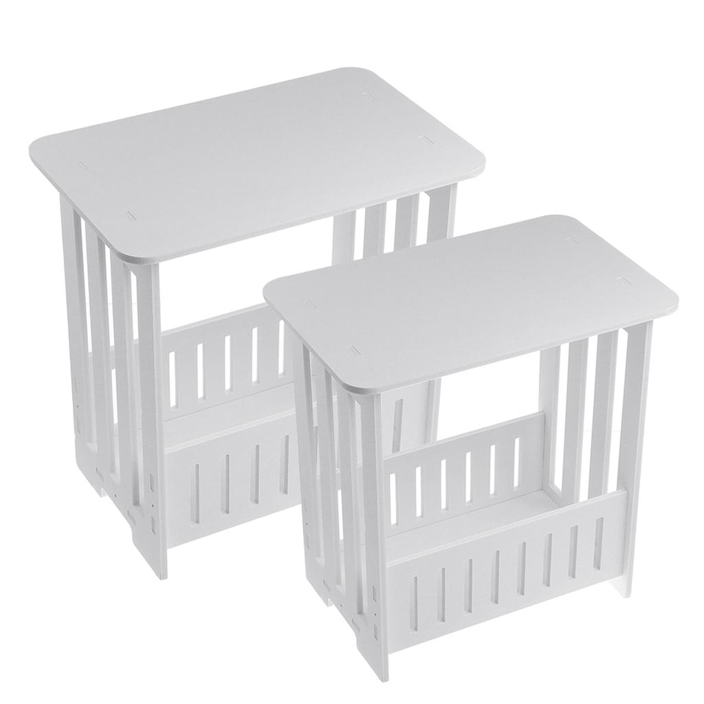 Креативный мини-квадратный журнальный столик из ПВХ, чайный столик, домашняя гостиная, спальня, стеллаж для хранения, прикроватная тумбочка в стиле арт-деко, фруктовый чайный столик