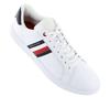 Tommy Hilfiger Essential Leather Cupsole - Мужская обувь Кожаные белые FM0FM02668-YBS Кроссовки Спортивная обувь ORIGINAL