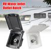 RV Accessories White Caravan Accessories For RV Boat Camper Trailer Gravity Fresh Water Fill Hatch Camper Accessories
