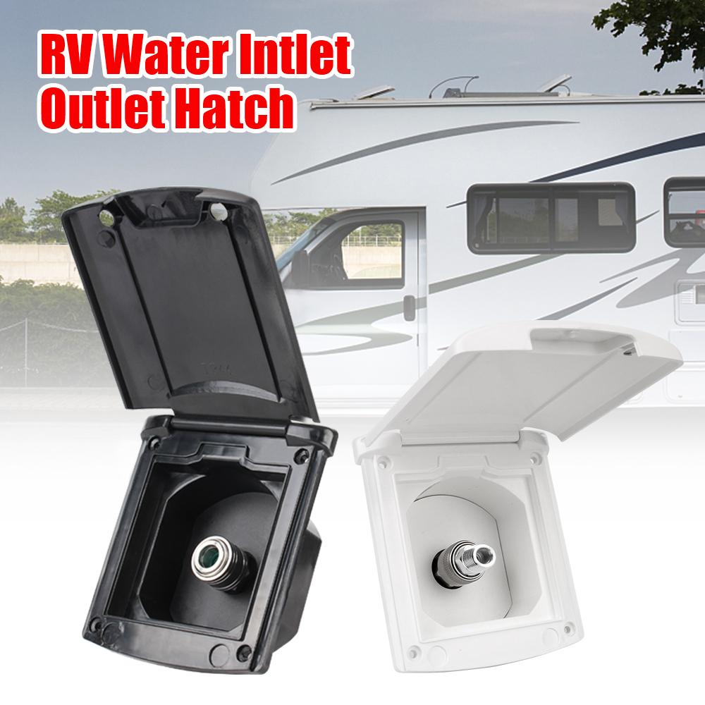 RV Accessories White Caravan Accessories For RV Boat Camper Trailer Gravity Fresh Water Fill Hatch Camper Accessories