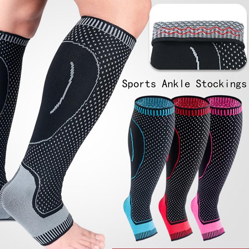 1 PC M-XL Running Compression Socks Orthopedic Support Knee Socks Calf Ankle Protector