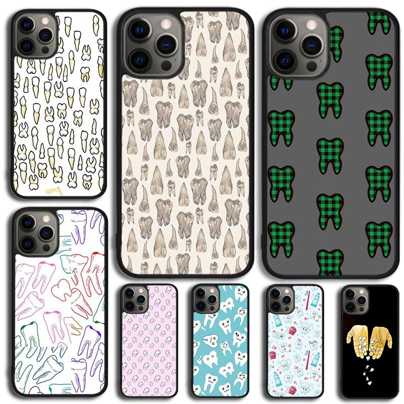 Белый Зубной Телефонный Чехол Для iPhone 17 Air 15 16e 14 13 Pro Max Coque 12 11 Pro Max PLUS