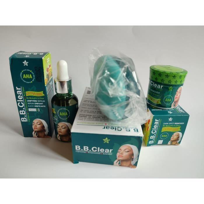 Sérum Concentré, Savon Et Crème Visage - B B Clear - Éclaircissant - Anti-tâches - Mixte - Adulte