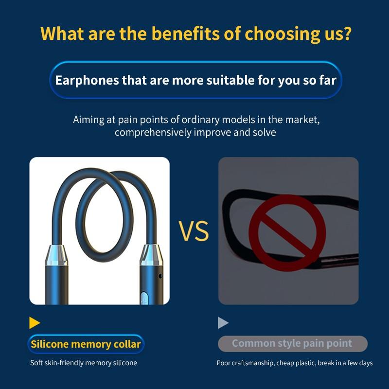 Магнитные подвесные Bluetooth-наушники на шею, обновление Bluetooth 5,2, гарнитура, наушники-вкладыши, поддержка карт памяти, музыкальный плеер