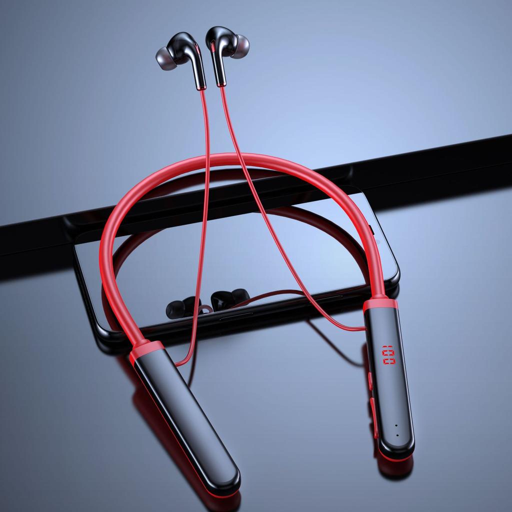 Новая подвесная шейная Bluetooth-гарнитура 5.0 позволяет вставлять карту и отображать стереобеспроводную Bluetooth-гарнитуру, сверхдлинный режим ожидания