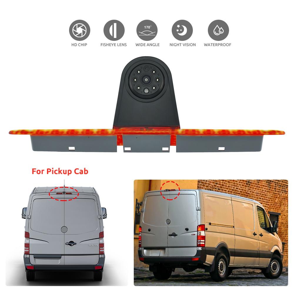 Parking Car Rear View Camera Brake Light 4.3 Inch Monitor For Mercedes-benz Sprinter W906 Volkswagen Crafter Caravelle T5 T6