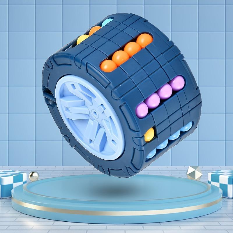Rotating Magic Bean Cube Fidget Toy Stress Relief Brain Teaser Puzzle for Kids Adults