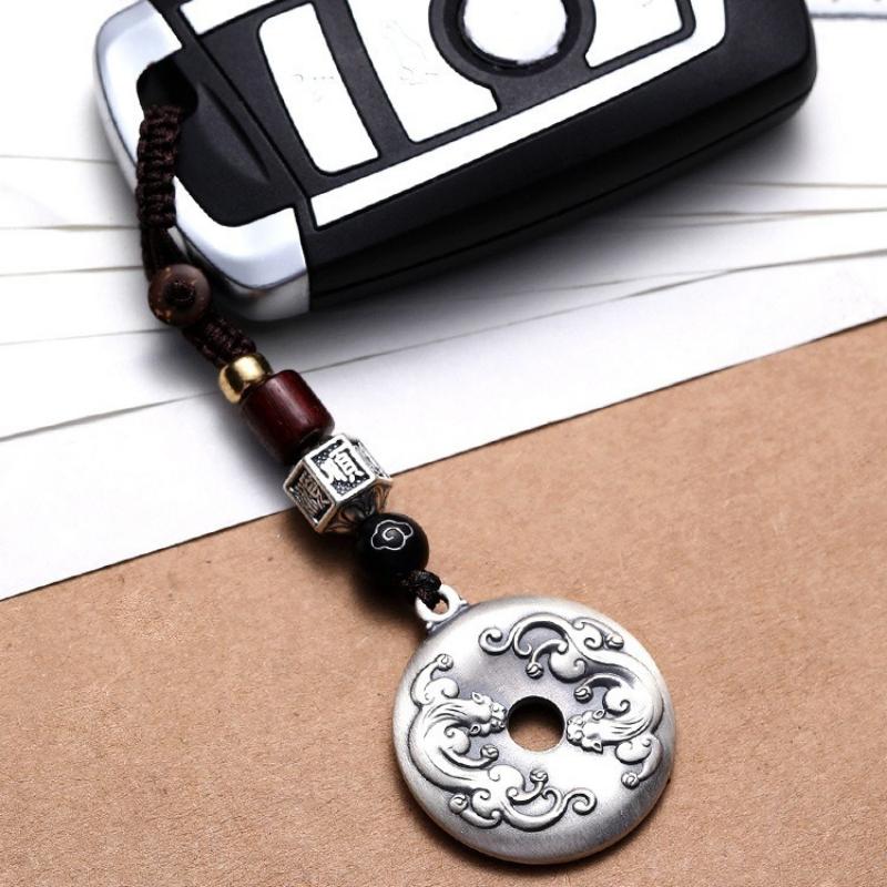 Ретро Мужской и Женский Кулон Пряжка Безопасности Пиксю Двойной Пиксю Цельный Кулон Мужской Кулон