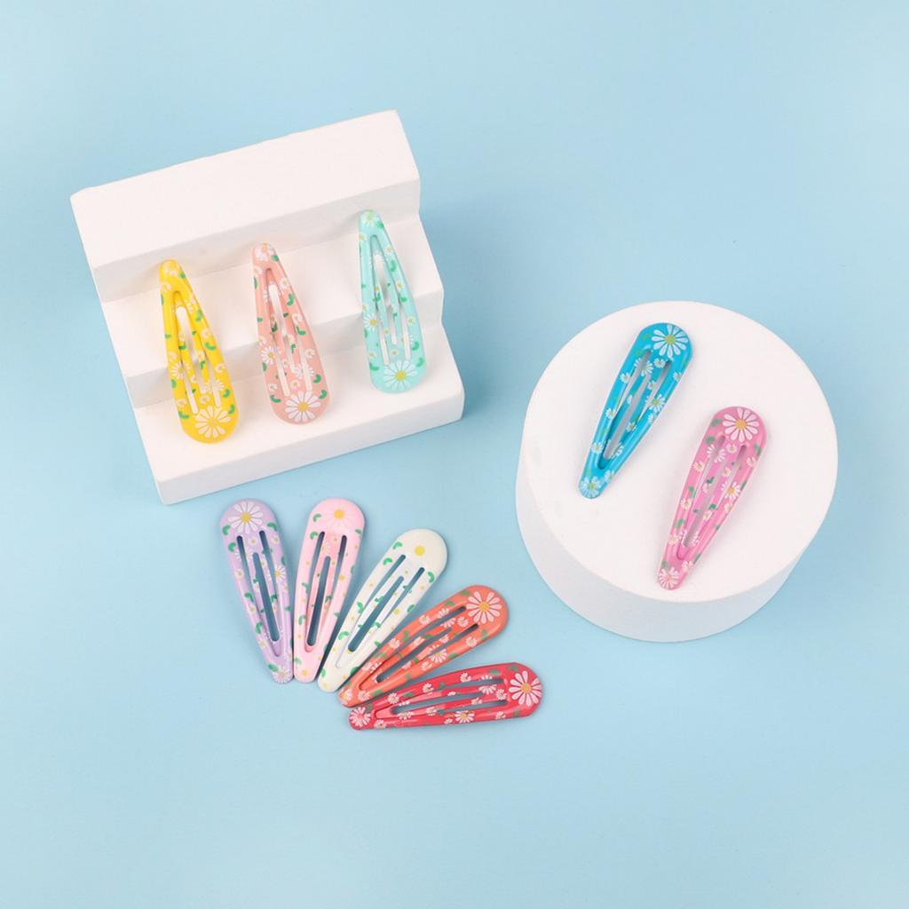 20PCS Printed Colourful BB Clips Ins Cute Teenage Girls Kids Hair Clips Small Fresh Broken Hair Side Clips