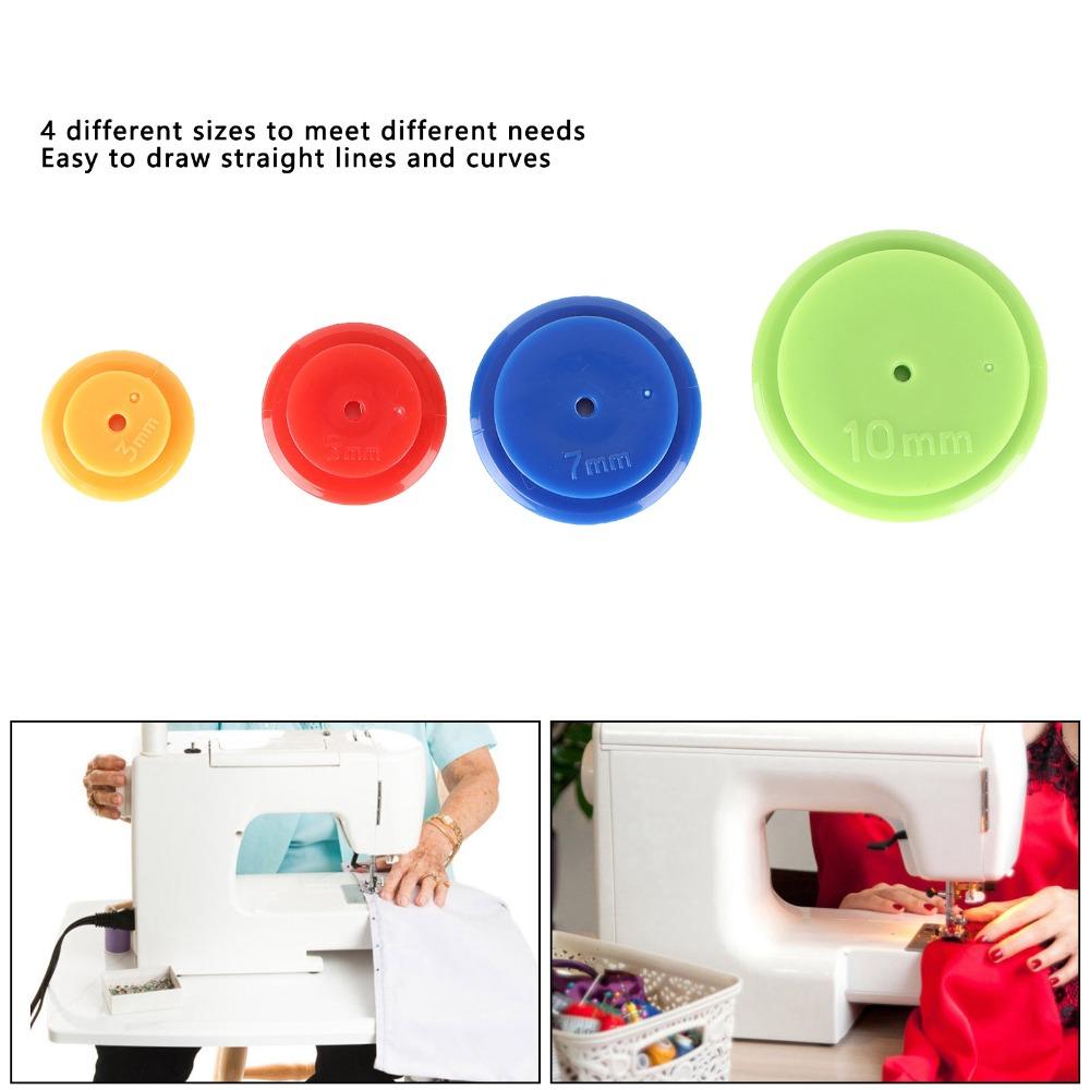 8Pcs Round Shape Sewing Tracing Wheels Colorful Plastic Quilting Patchwork Tools For Sewing Space