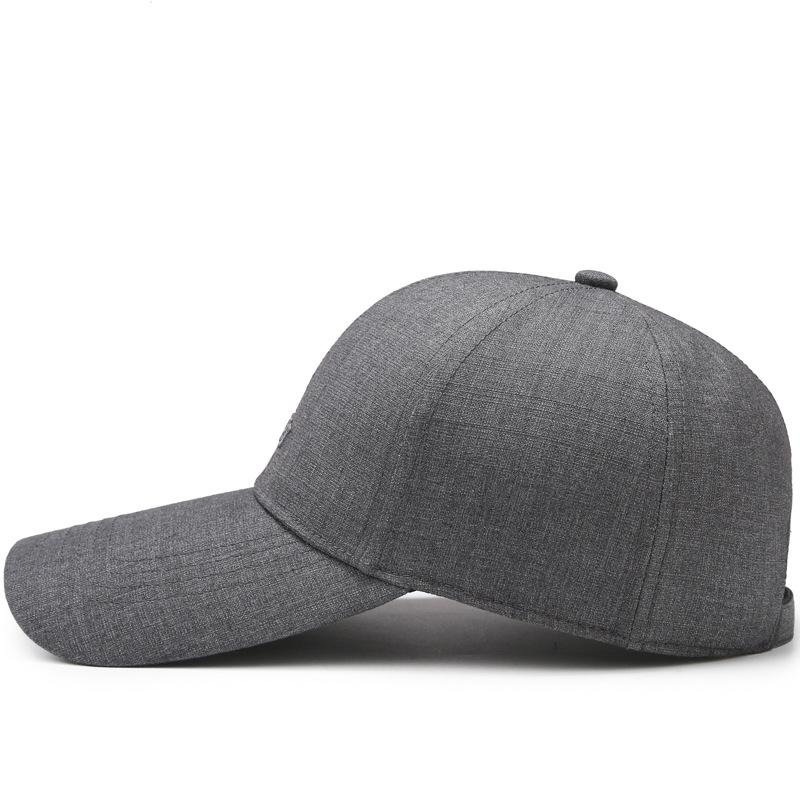 Fade-resistant hats for middle-aged and older men: new-style long-brimmed baseball caps for sun protection and a youthful, fashionable look