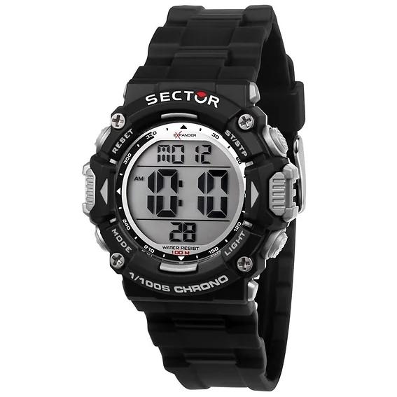 Sector EX-32 Цифровые Черный Полиуретановый Ремешок Кварцевые R3251544001 100М Мужские Часы