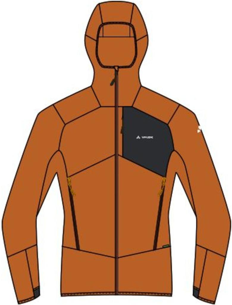 VAUDE Monviso Fleece Jacket II Men's (42988) Мужская флисовая куртка Monviso Fleece Jacket II kumquat