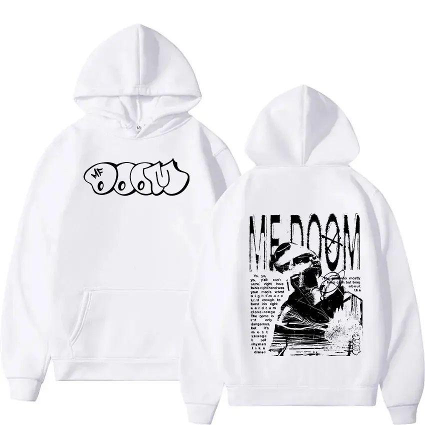 Худи с музыкальным альбомом рэпера MF Doom Madvillain Metal Face Hip Мужские толстовки с длинным рукавом и капюшоном Унисекс одежда