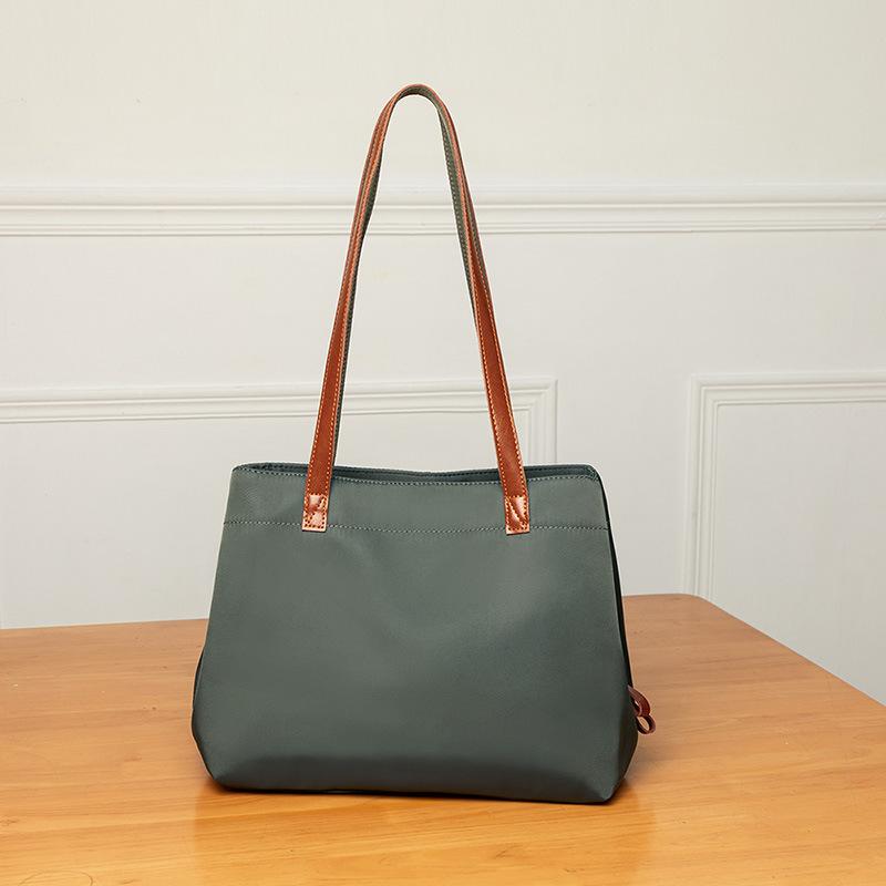 Новая женская сумка, повседневная сумка-тоут большой вместимости из нейлона и ткани Оксфорд, легко сочетающаяся, на плечо, модная холщовая сумка