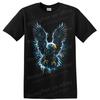 Bald Eagle T Shirt Blue Grunge Wings Patriotic Bird Art Graphic Tee Gift
