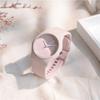 Candy Colors Silicone Strap Quartz Wristwatch Student Watch INS Korean Fashion Trendy Ladies Wristwatch Simple Versatile Clock