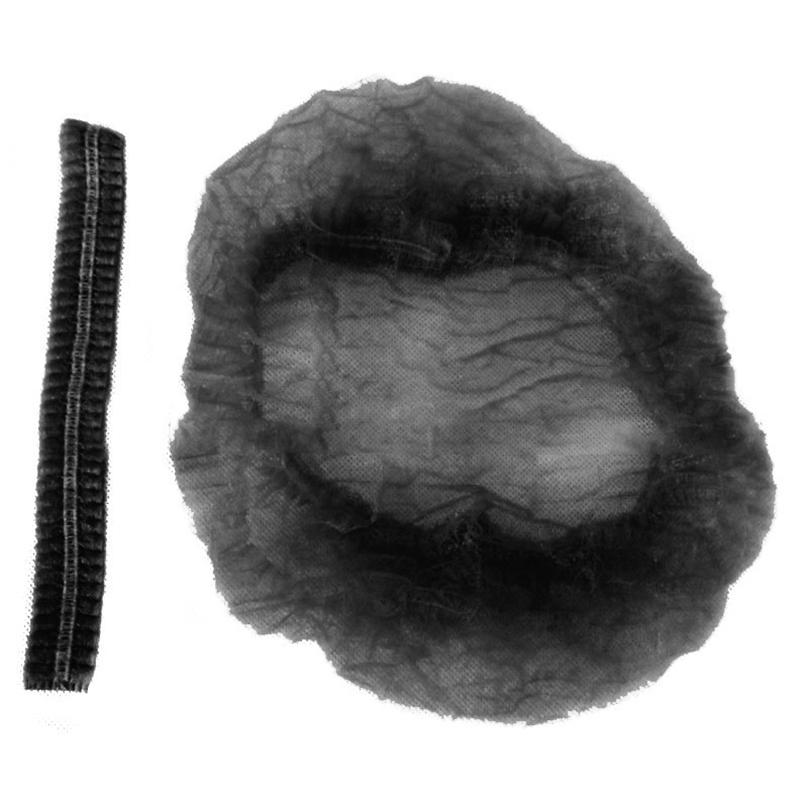 100pcs/pack Disposable Hair Net Cap Non Woven Anti-static Hat Elastic Head Cover
