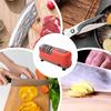 Автоматическая точилка для ножей 4-ступенчатый точильный камень для ножниц с основанием на присоске USB-зарядка Электрическая точилка для кухонных ножей Для