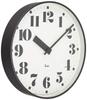 Wall Clock Riki Public Clock Analog Aluminum White Diameter X Depth WR17-06 25.6 4.6cm