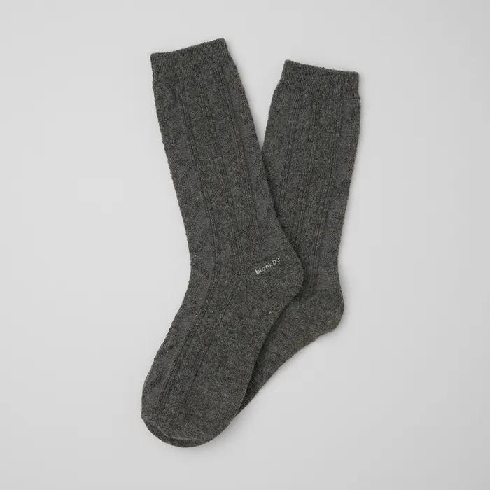 Шерстяные носки с косами (3colors)