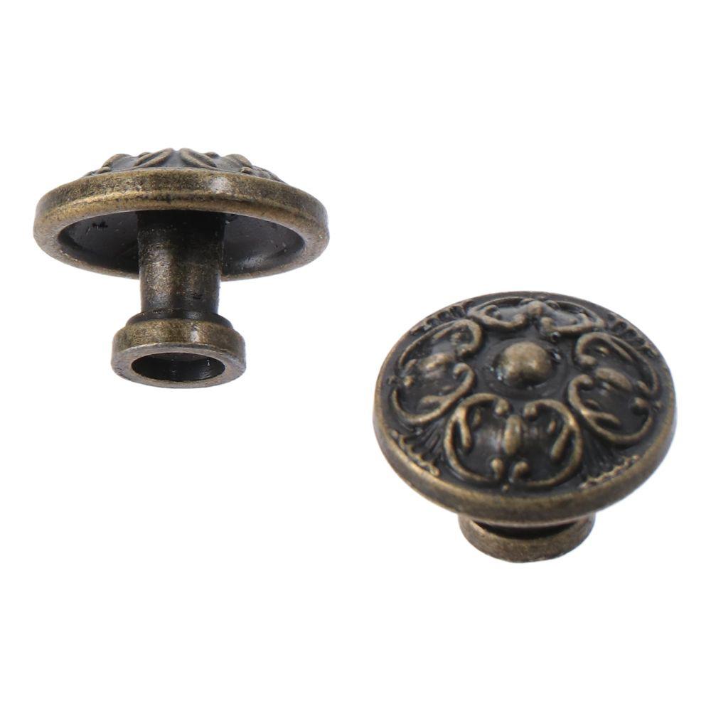Solid Round Bathroom Pulls Bronze Drawer Pull Cabinet Knobs  for Warehouse, Glass Door& Garden Door