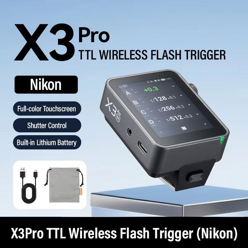 Godox X3PRO C/N/S/F/O 2,4-дюймовый TTL HSS 2,4G беспроводной триггер вспышки OLED сенсорный экран передатчик для Sony Canon Nikon Fuji Olympu