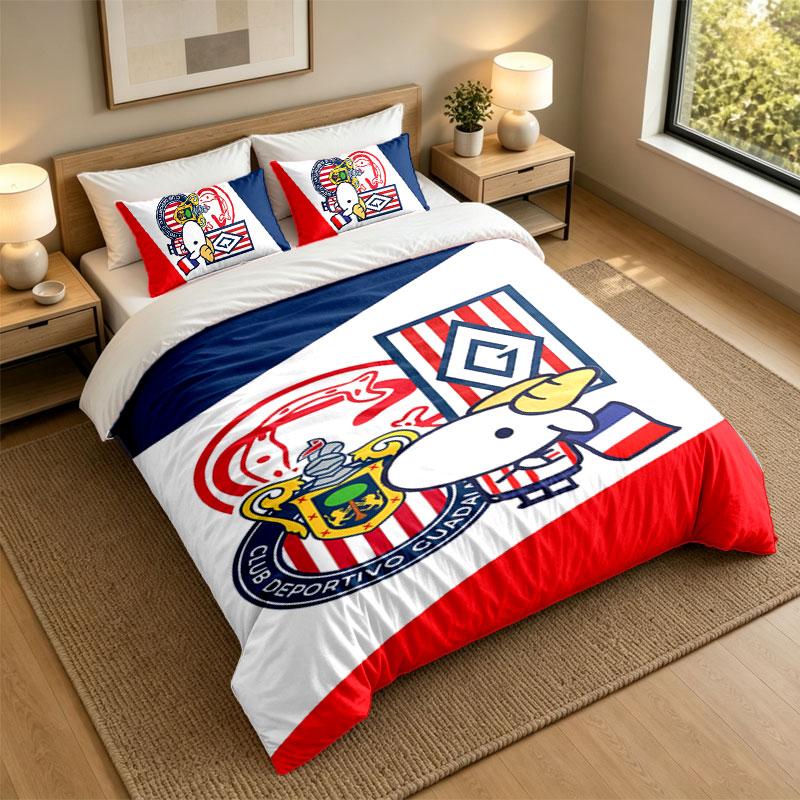 3Pcs Bedding SetChivas Soft Bed Sheet and Two Pillowcases Home Bedroom Decor