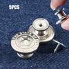 10pcs Nailless Jeans Buttons Removable Pants Pins Durable Repair Kit
