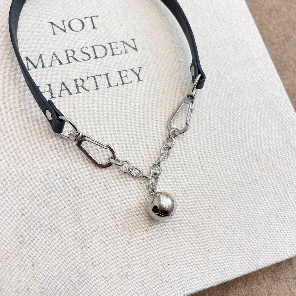Black Bell Pendant Choker Necklace - Trendy Clavicle Chain Neck Accessory