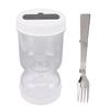 Pickles Storage Container Sealed Wide Mouth Design Dry Wet Separation with Fork Pickle Flip Jar for