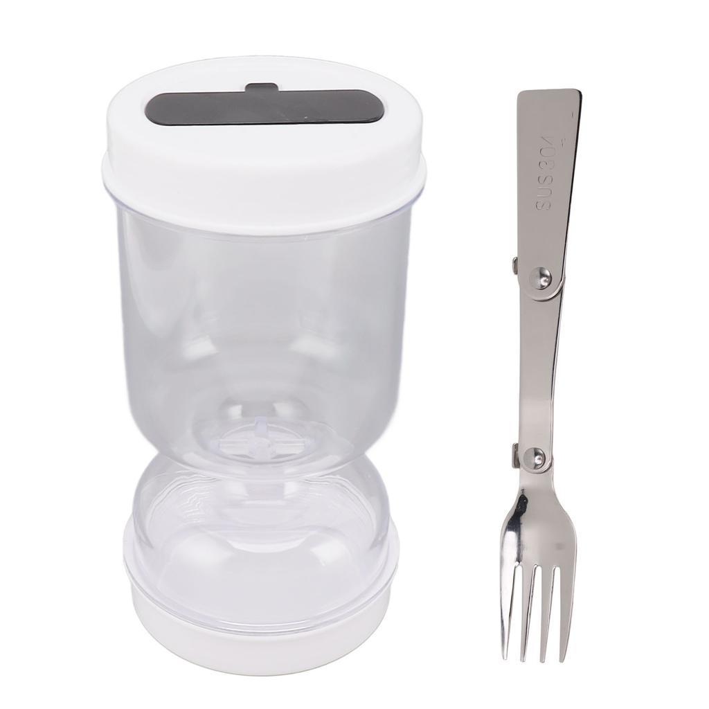 Pickles Storage Container Sealed Wide Mouth Design Dry Wet Separation with Fork Pickle Flip Jar for