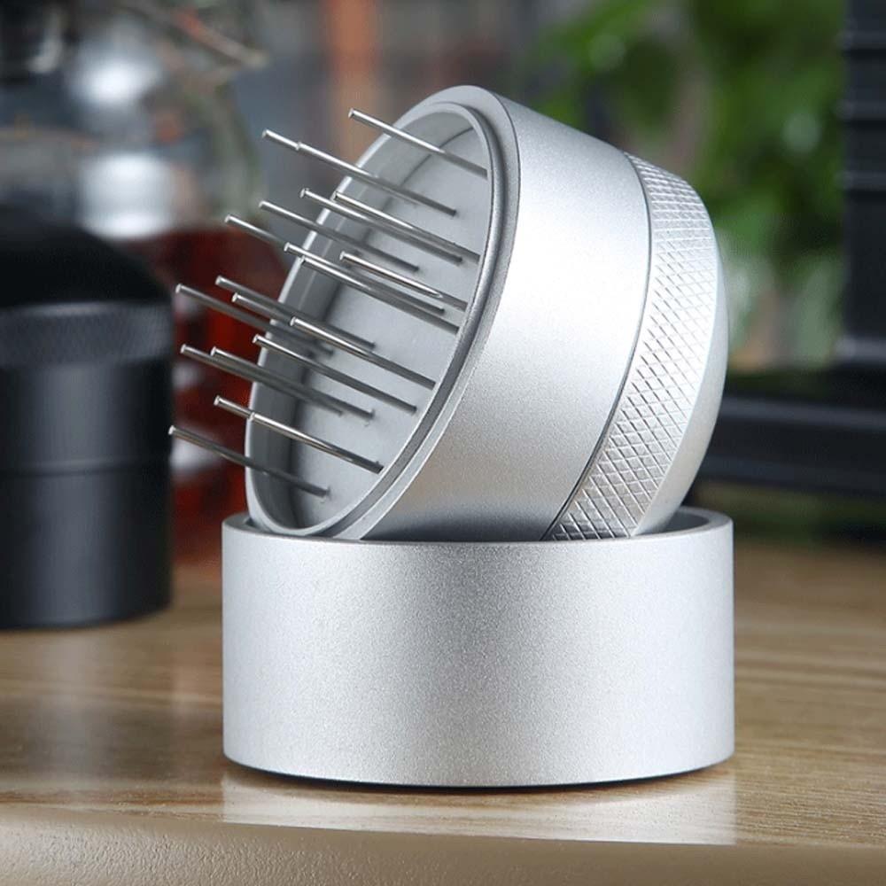 Aluminum Zinc Zinc Alloy Coffee Needle Distributor ABS Silver Coffee Agitator  Easy To Use